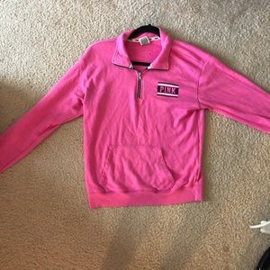 Victoria Secret Pink Half Zip up sweatshirt